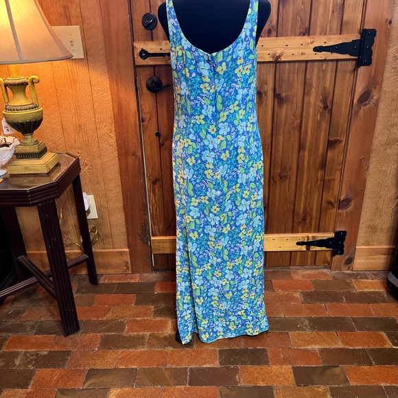 Sigrid Olson Sport dress blue floral size 8 - Picture 2 of 6